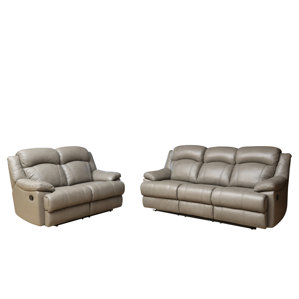 Cuyler 2 Piece Leather Living Room Set by Darby Home Co