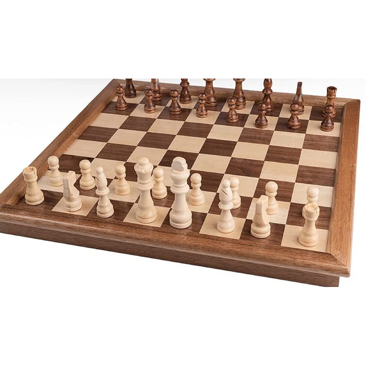 Professional Staunton Chess Pieces Set 4/" Hand Painted Premium Wood Art