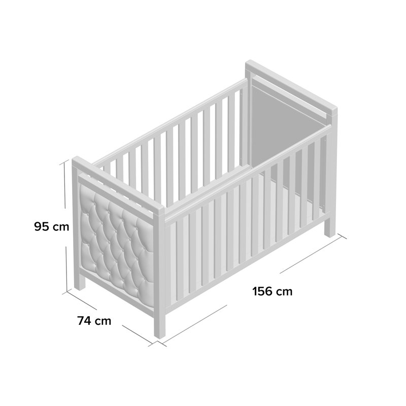 grey velvet cot