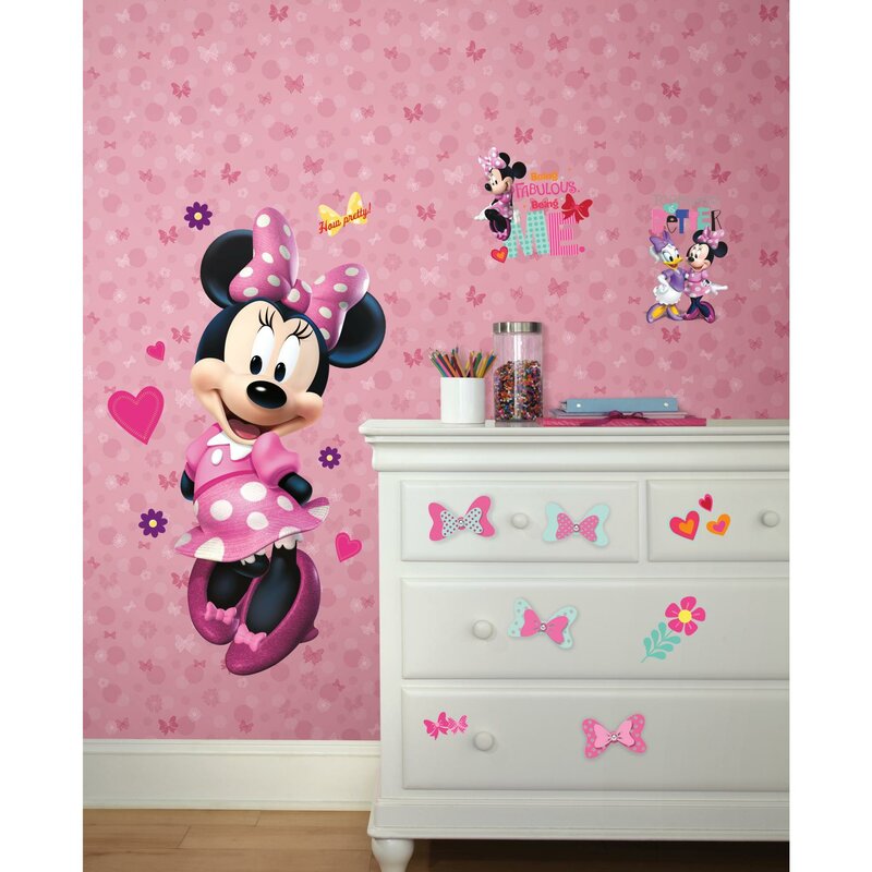 York Wallcoverings Disney Kids Iii Minnie Mouse Bows And Dots 33