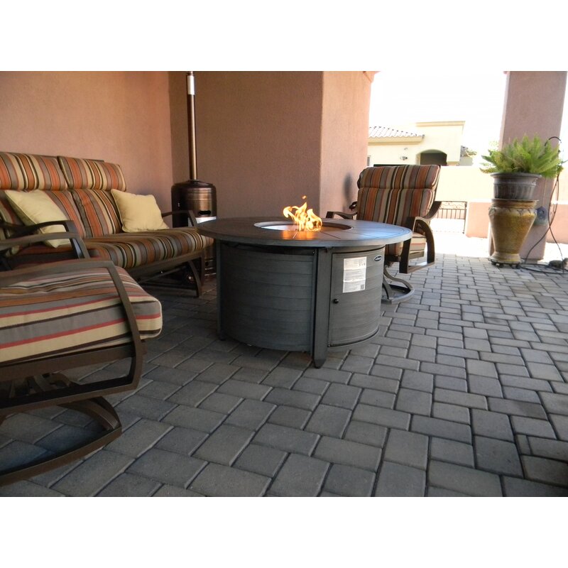 silverlock aluminum propane fire pit table