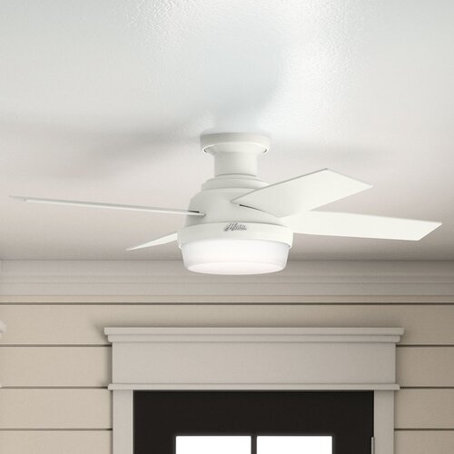 44 Dempsey Low Profile 4 Blade Ceiling Fan With Remote Light Kit Included