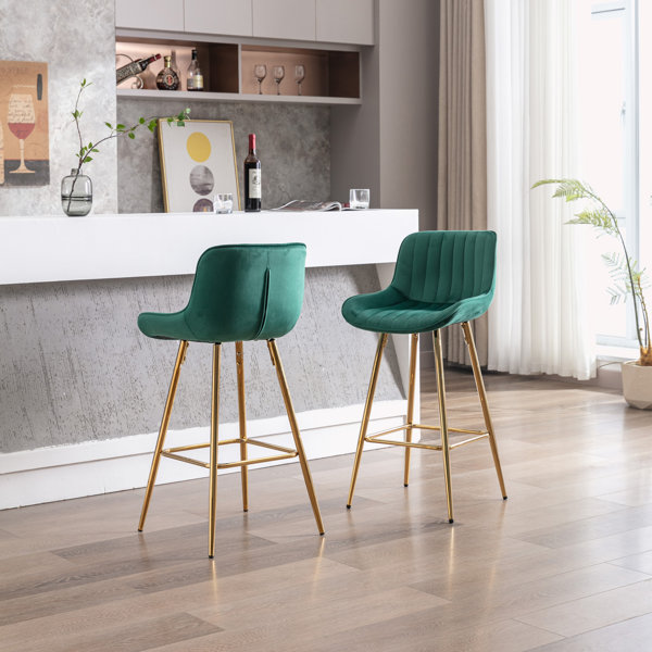 Everly Quinn Set Of 2 Bar Stools | Wayfair