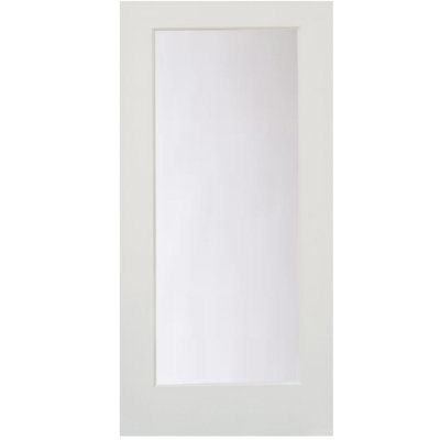 Satin Etch Glass One Lite Slab Door Stiledoors Size 24 X 80