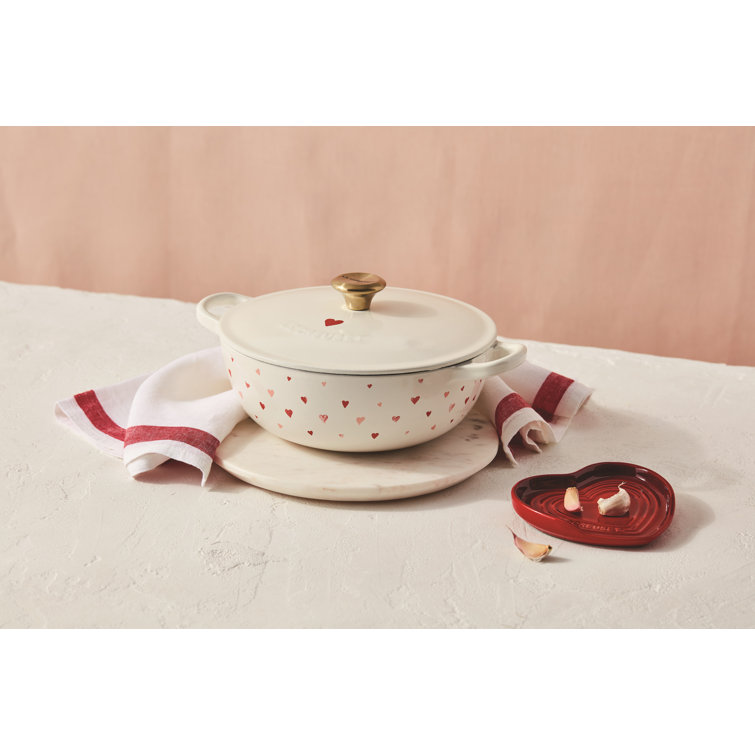 Le Creuset 2 75 Qt Soup Pot With Heart Applique And Gold Knob Reviews Wayfair