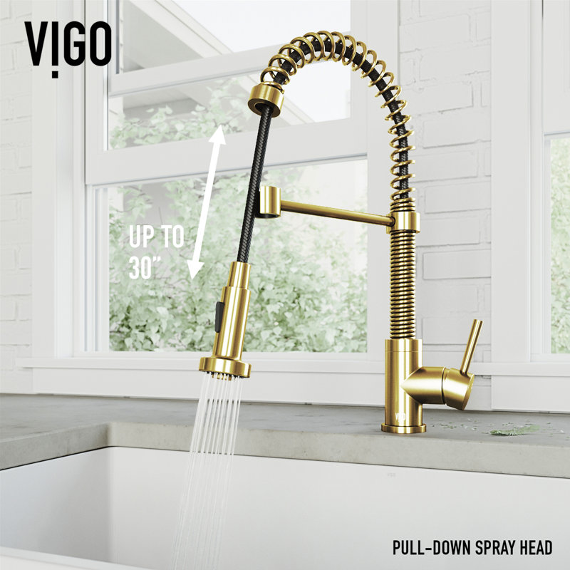 Edison Pull Down Single Handle Kitchen Faucet With Optional Soap Dispenser Reviews