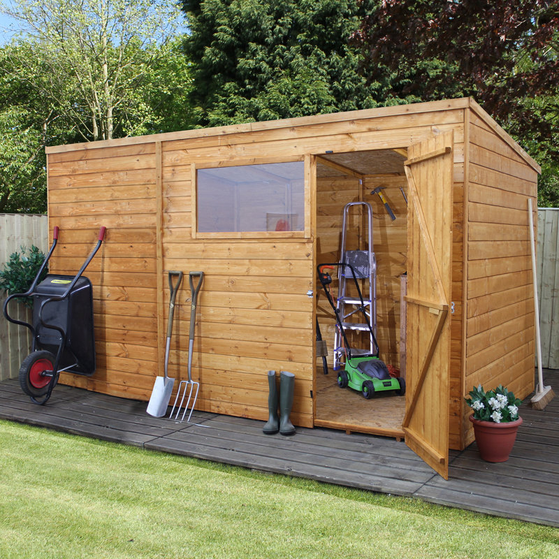 WFX Utility 10 ft. W x 8 ft. D Solid Wood Garden Shed ... Want garden shed ideas for your backyard?