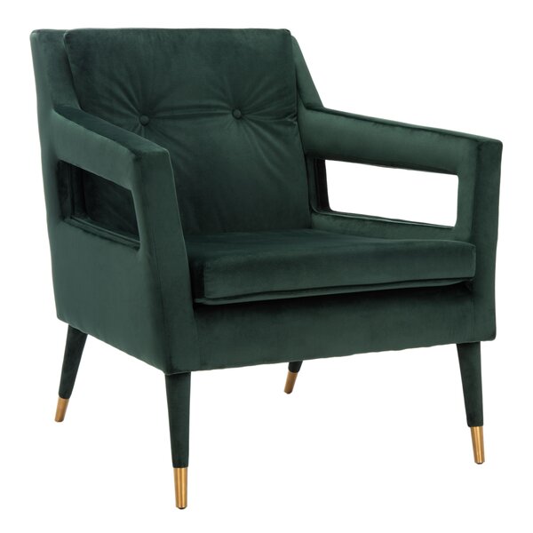 small green armchair