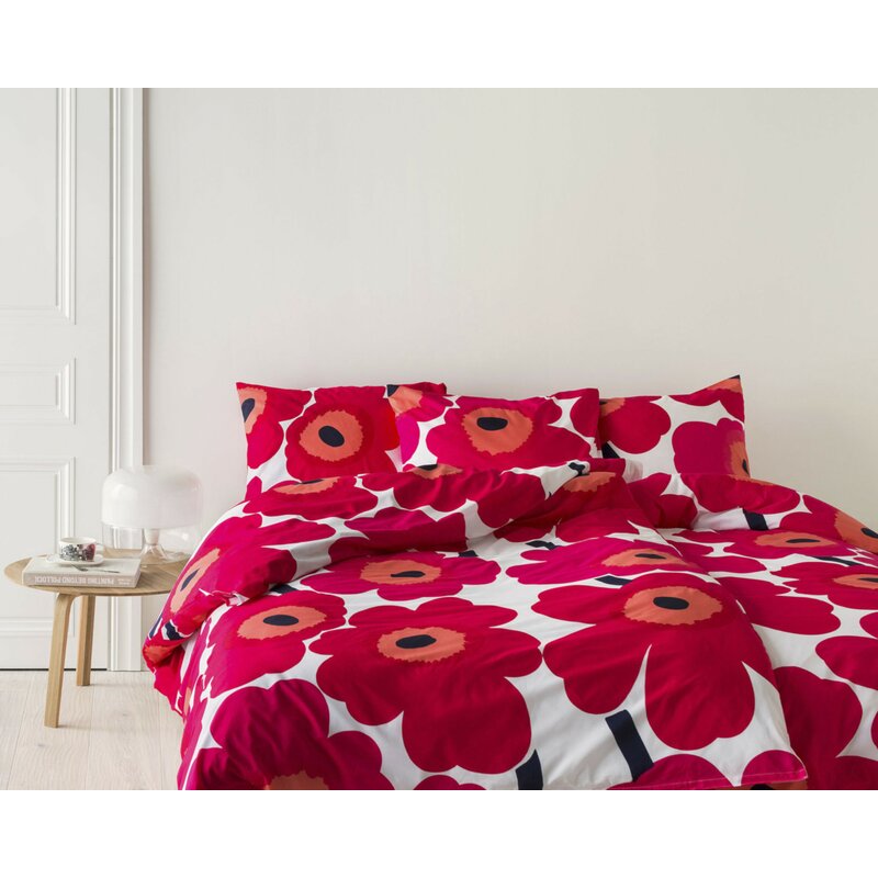 Marimekko Unikko Reversible Duvet Cover Set Reviews Wayfair