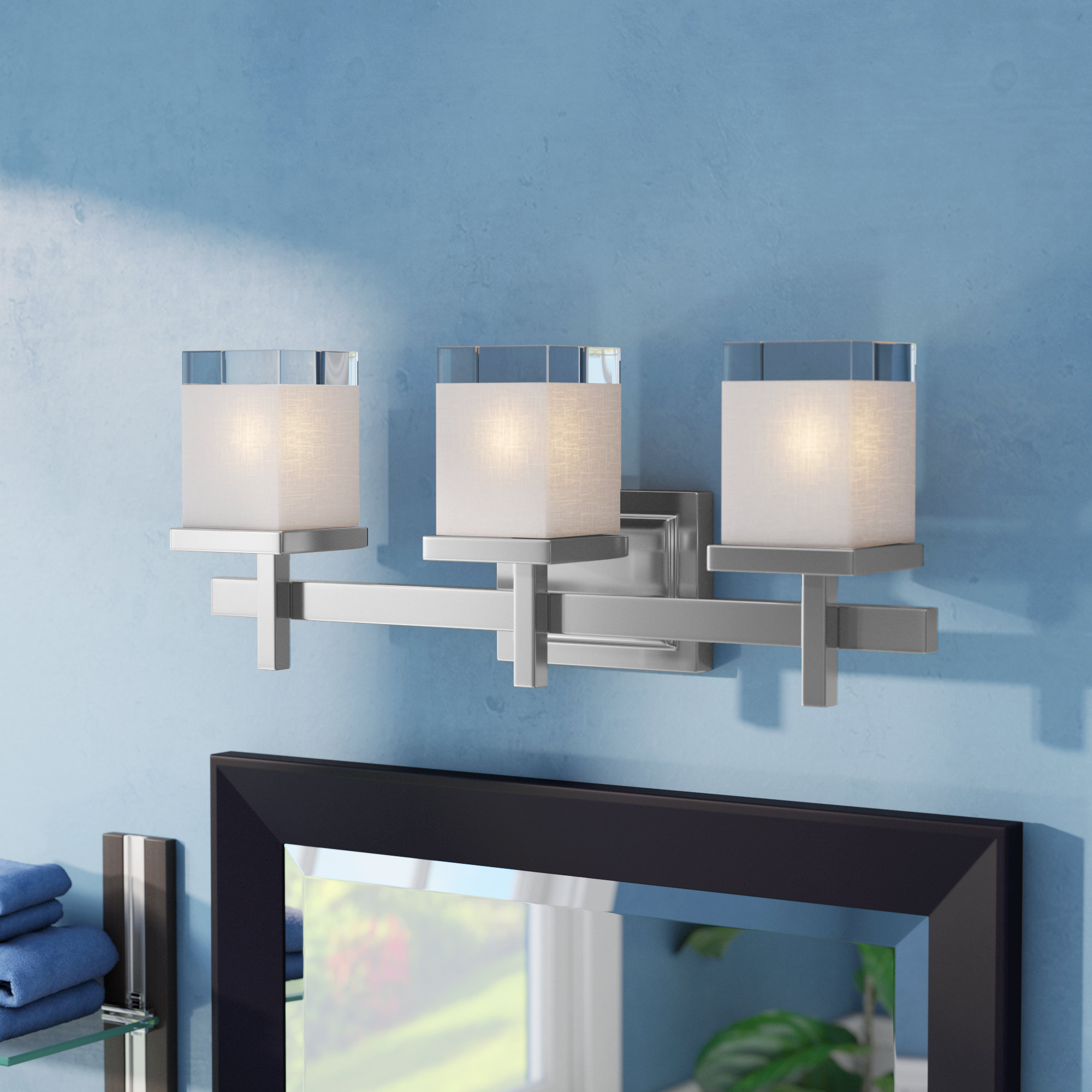Wade Logan® Ghadir 3 Light Dimmable Vanity Light & Reviews Wayfair