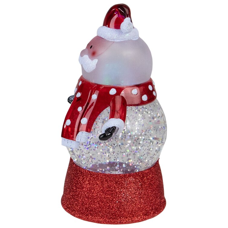 Northlight 11.75 LED Lighted Santa Snowman Head Christmas Table Top Decoration 