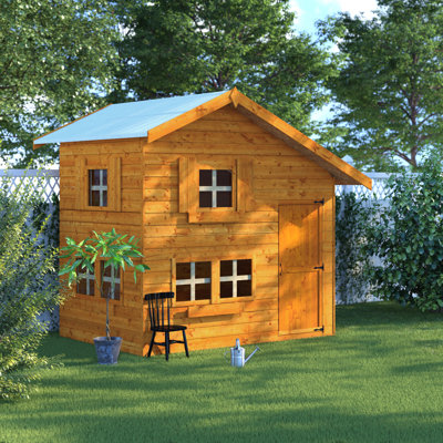 Sol 72 Outdoor Prisco Double Storey Cottage Playhouse Wayfair Co Uk