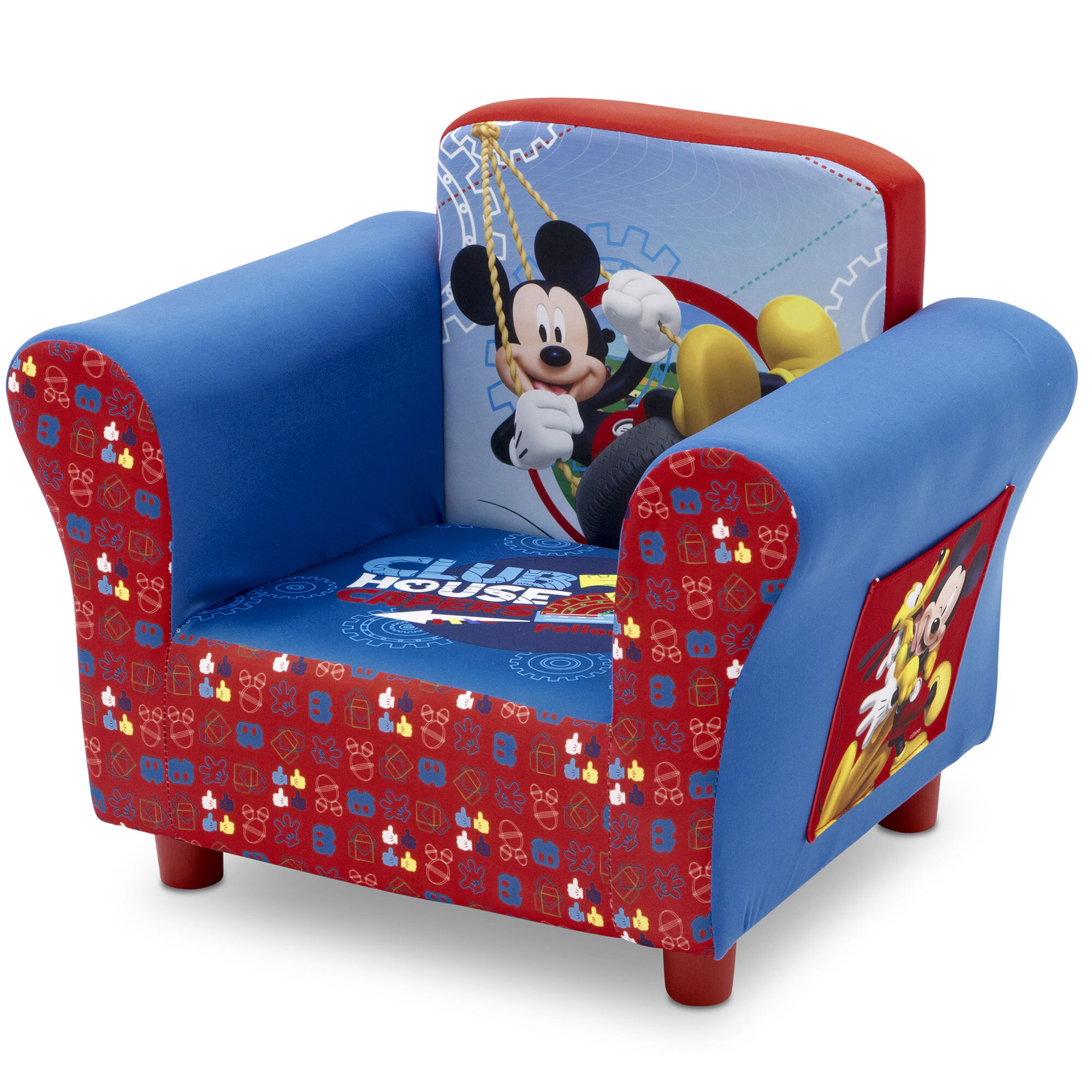 Upholstered Kids Sofa Chair Disney Mickey Mouse for Kids Toddler Room Furniture