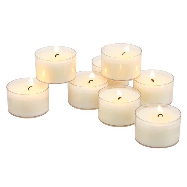 white Unscented 12 pieces Handmade Tea Lights Organic Eco Palm Wax Candles 