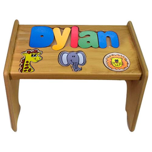 child's step stool with name