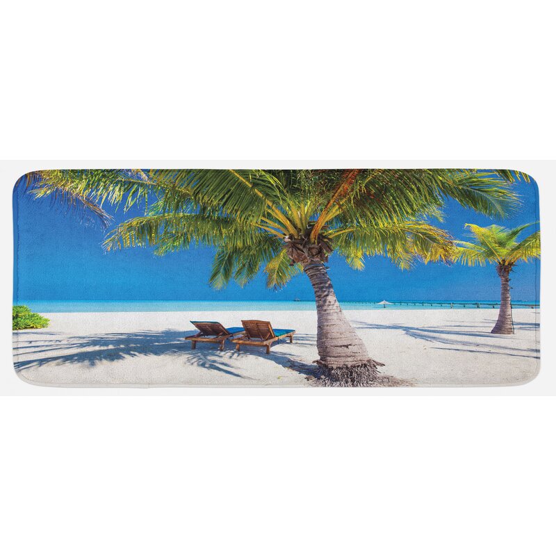 beach kitchen mat