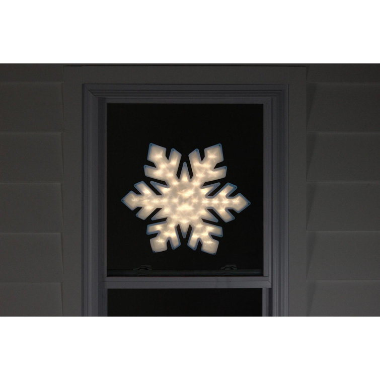 Northlight 20 Snowflake Christmas Window Silhouette Decoration Lighted Display Reviews Wayfair