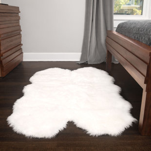 Small Faux Fur Rug Wayfair Ilka Faux Fur White Area Rug
