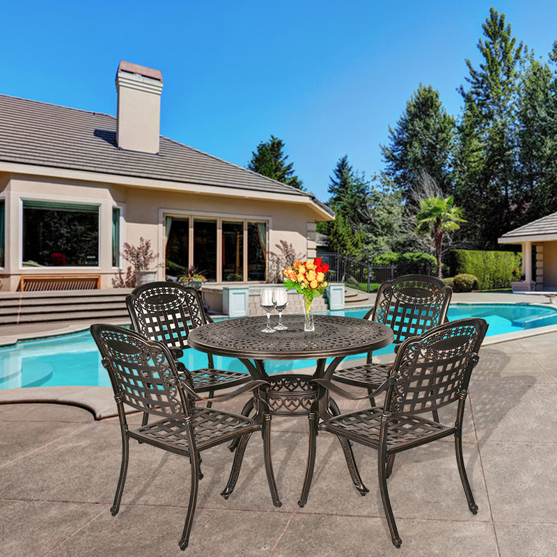 Bloomsbury Market 5-Piece Outdoor Furniture Dining Set ...