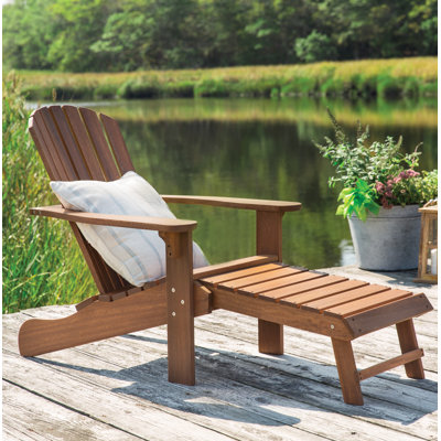 Birch Lane Heritage Damiáno Solid Wood Adirondack Chair With Birch Lane Heritage Damiáno Solid Wood Adirondack Chair With Ottoman Reviews