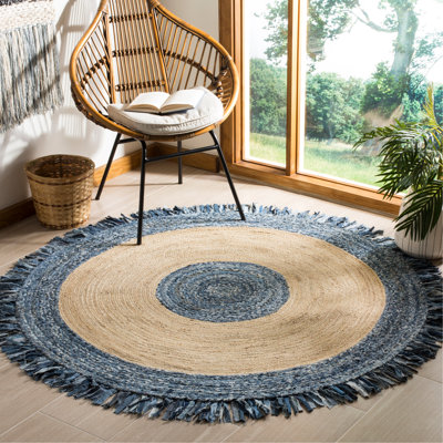 Cape Cod Hand Woven 65% Jute, 35% Cotton Rug