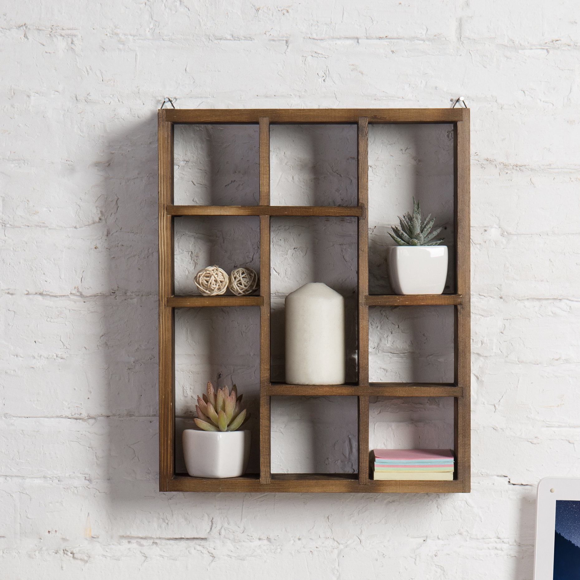 Loon Peak® Solid Wood Cubby Wall Shelf Wayfair