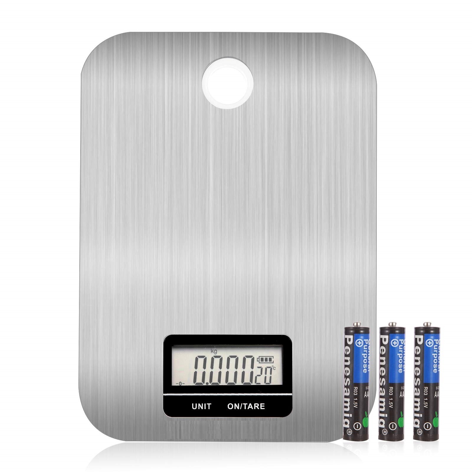 mL ounce Precision Sensor Portable Slim Digital Kitchen Scale gram lb 