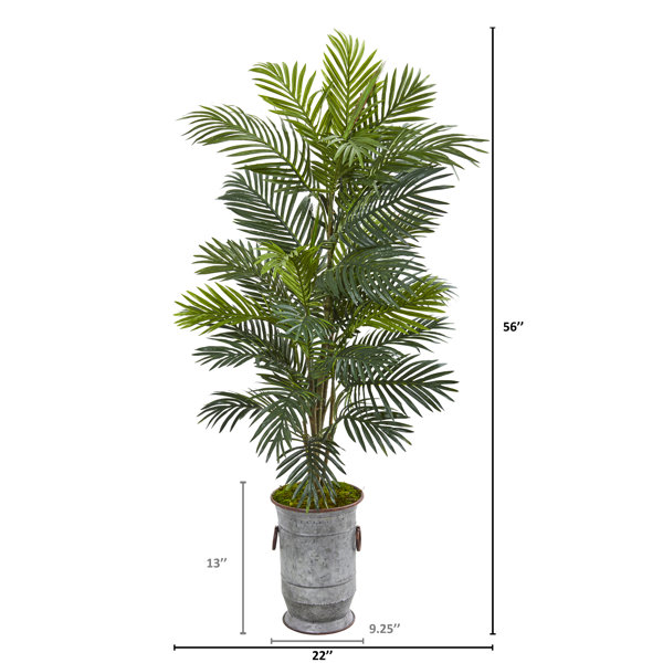 Bayou Breeze Artificial Areca Palm Plant In Urn Wayfair