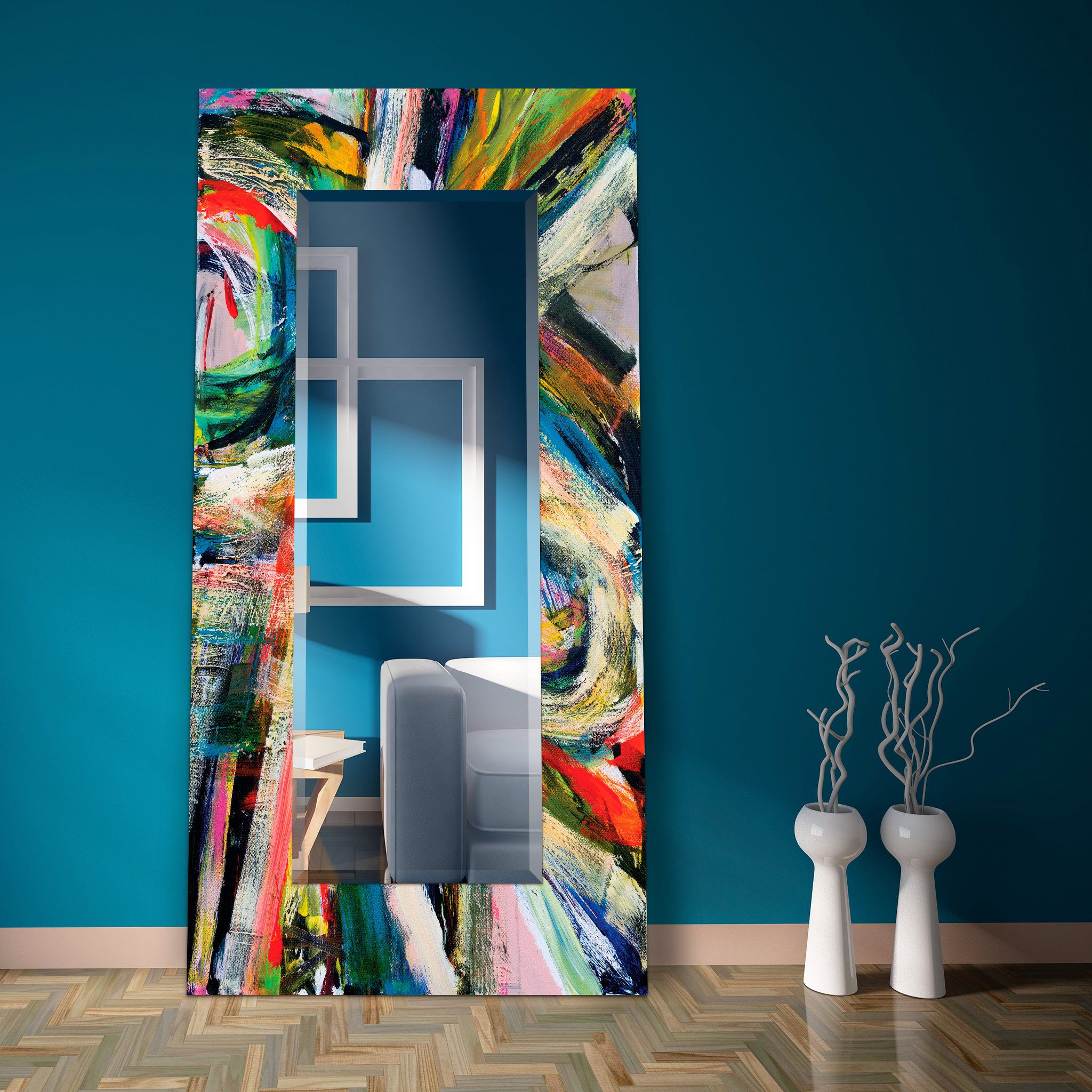 Orren Ellis Lage Rectangular Beveled Full Length Mirror Orren Ellis Lage Rectangular Beveled