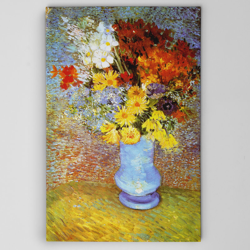 Fleur De Lis Living Vase Of Flower By Vincent Van Gogh Print Of