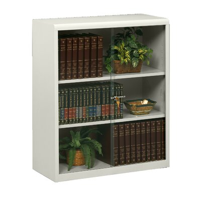 Standard Bookcase Tennsco Corp Finish Light Grey Doors Included