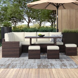 patio dining set with sectional