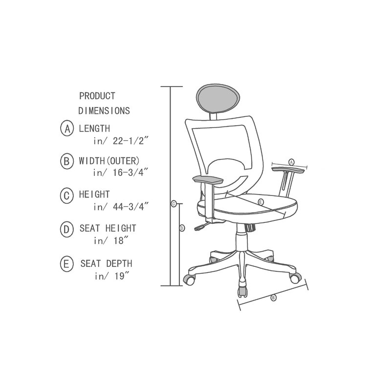 Izabella Ergonomic Mesh Conference Chair