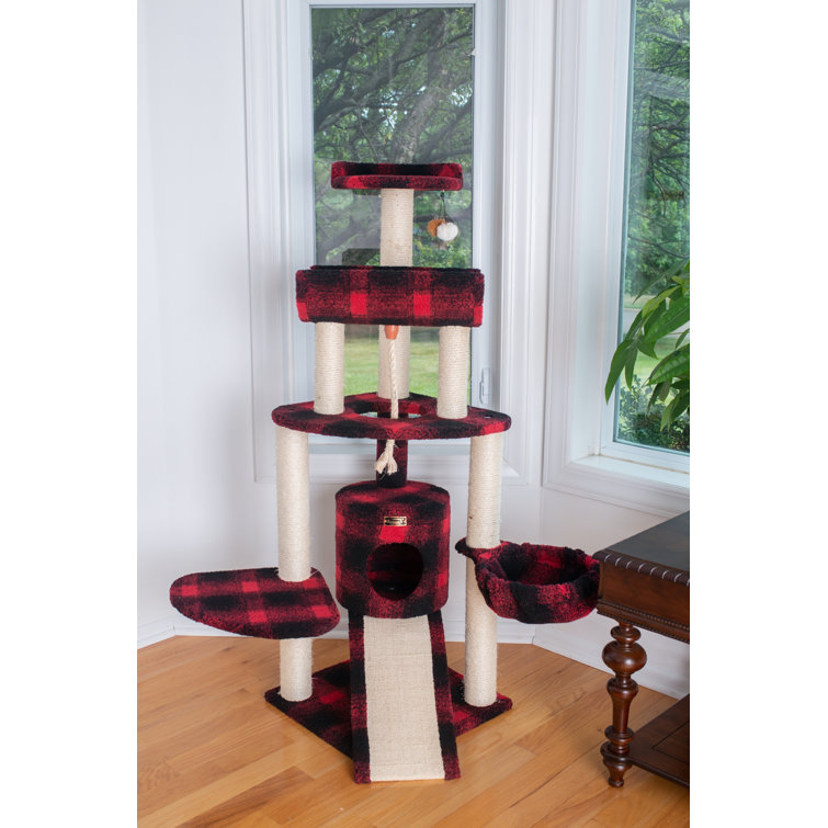 red cat tree