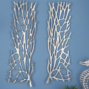 Aluminum Wall Decor Wayfair Aluminum Wall Décor Set Of 2