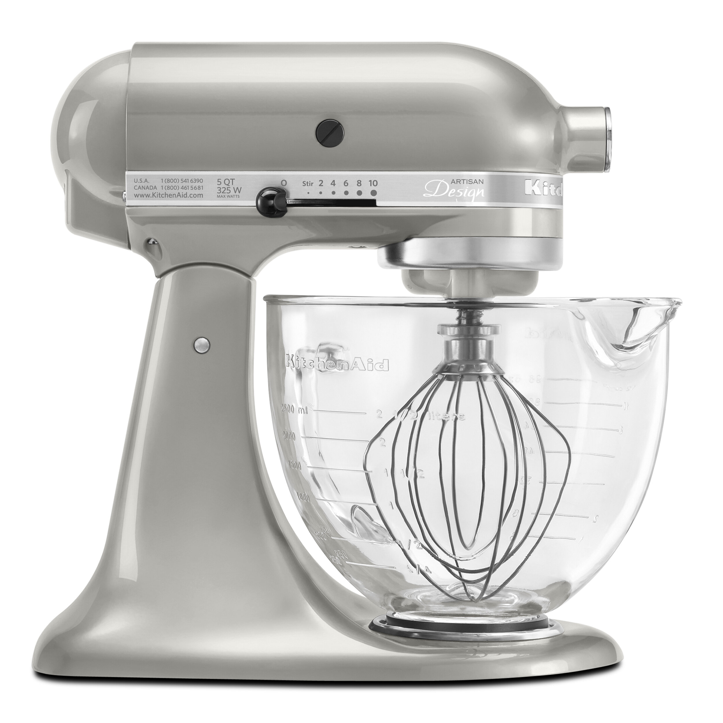 Kitchenaid Artisan Design Series 10 Speed 5 Qt Stand Mixer With Glass Bowl Includes Dough Hook Reviews Wayfair,Modern Single Story Office Building Designs
