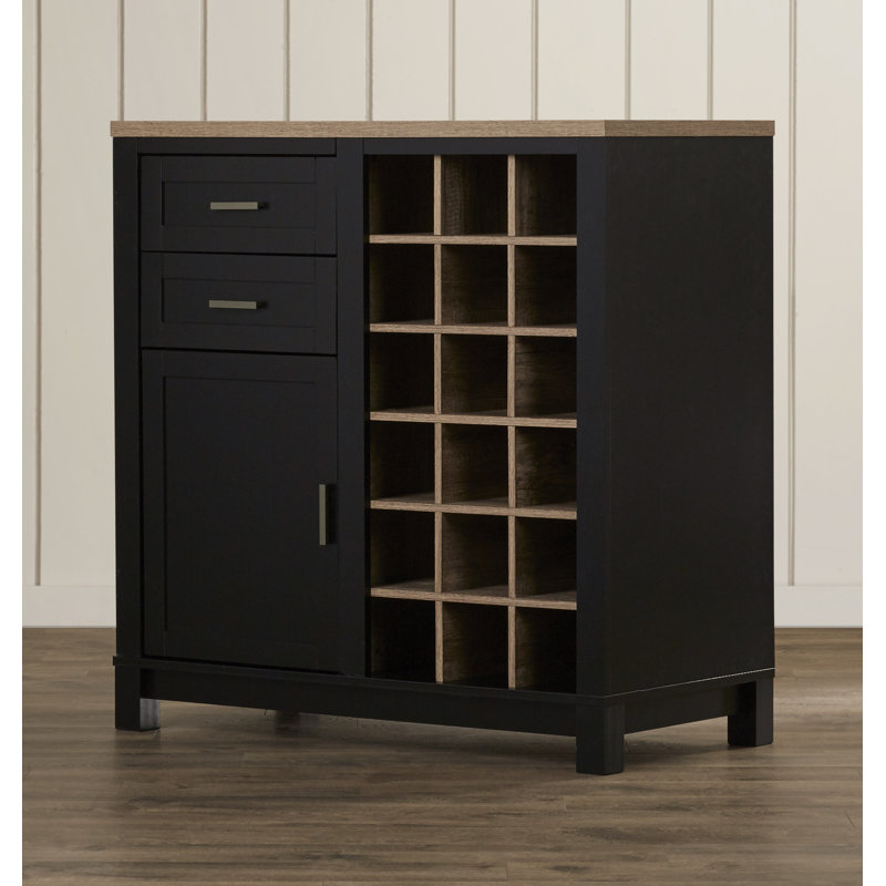 Andover Mills Zahara Bar Cabinet With Wine Storage Reviews Wayfair