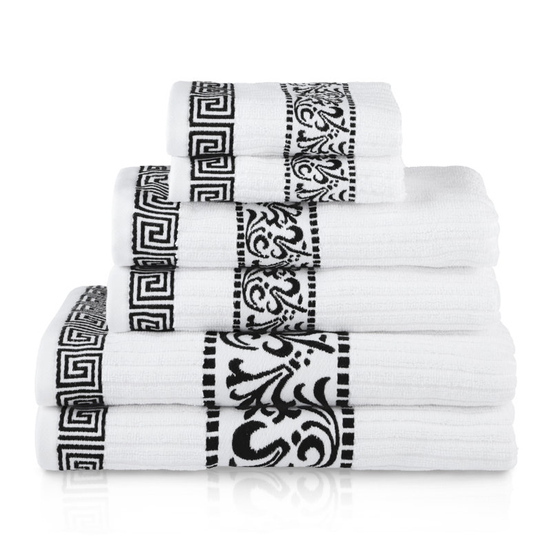House Of Hampton Smithton 6 Piece 100 Cotton Bath Towel Set Reviews Wayfair