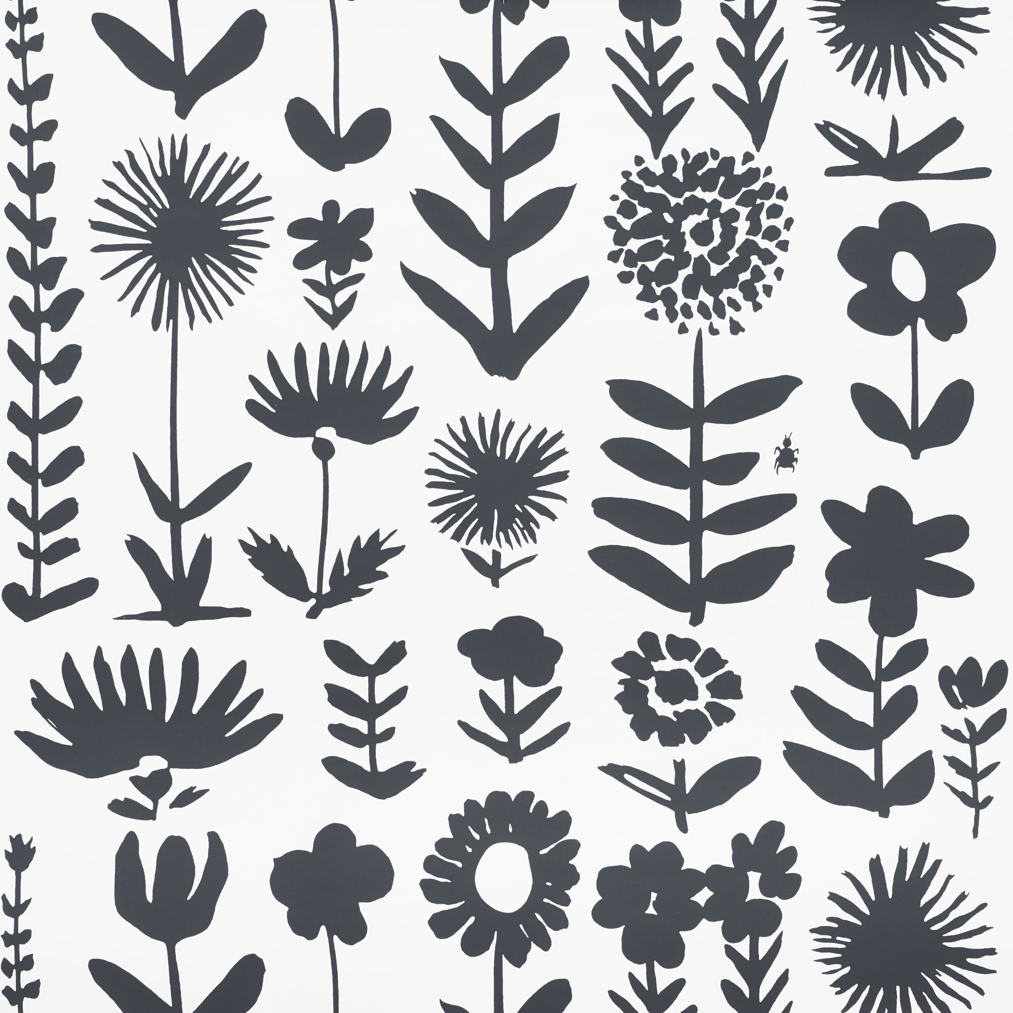 Wild Things Floral Roll Wallpaper by Schumacher X Vera Neumann