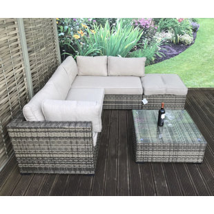Garden Sofa Sets You Ll Love Wayfair Co Uk Artus 4 Seater Rattan Effect Sofa Set