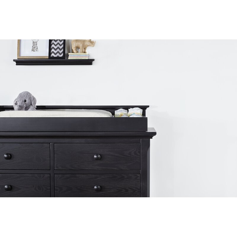 dark wood baby changing table