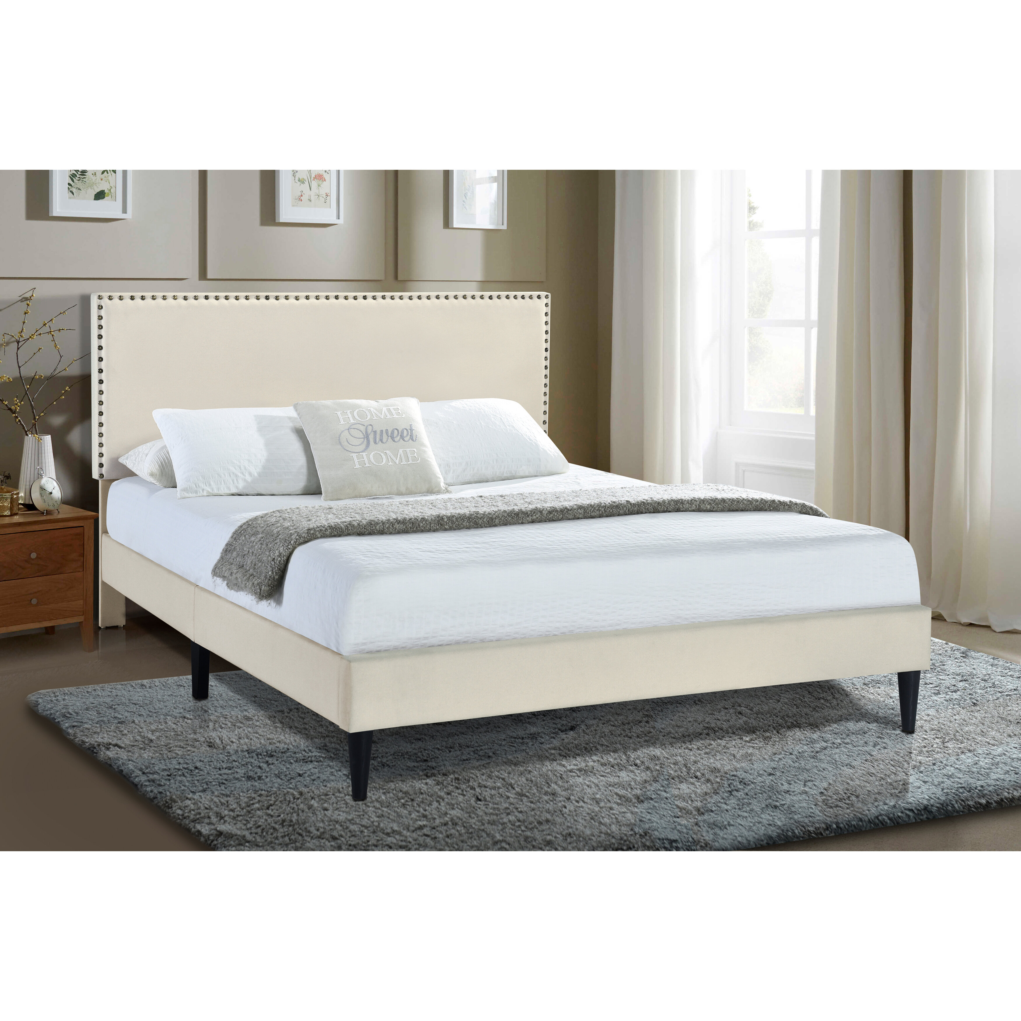 Andover Mills™ Acworth Upholstered Bed & Reviews | Wayfair