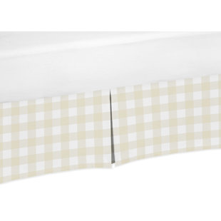 gingham crib skirt