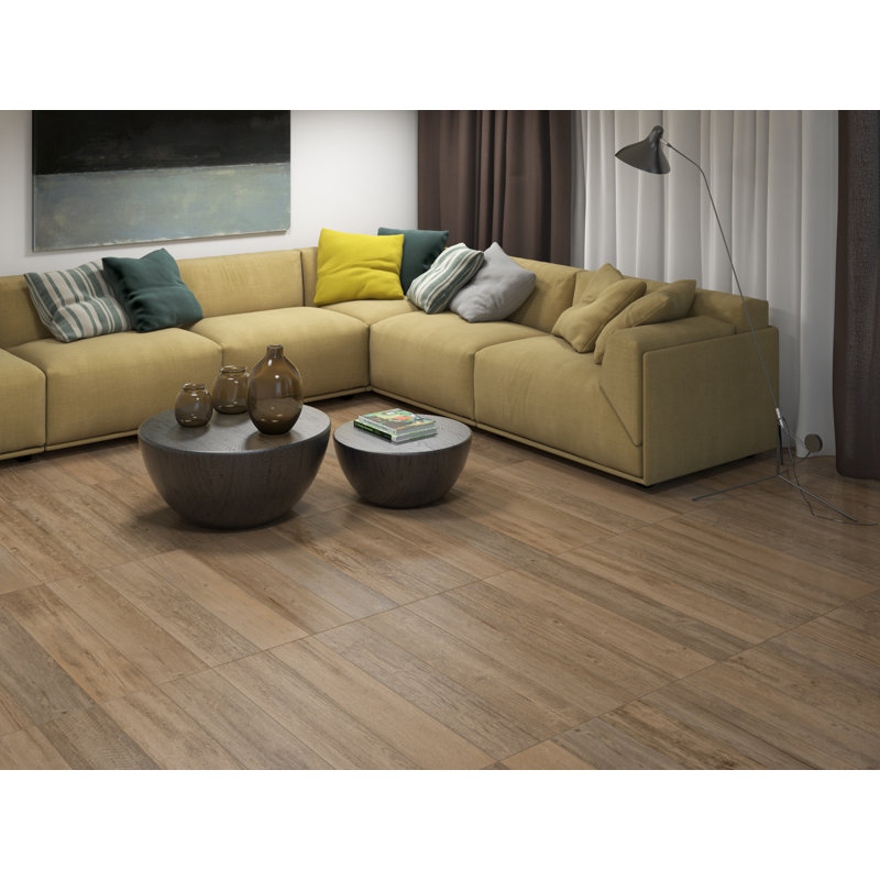 Interceramic Sunwood Pro 7 X 36 Ceramic Wood Look Tile In Cowboy