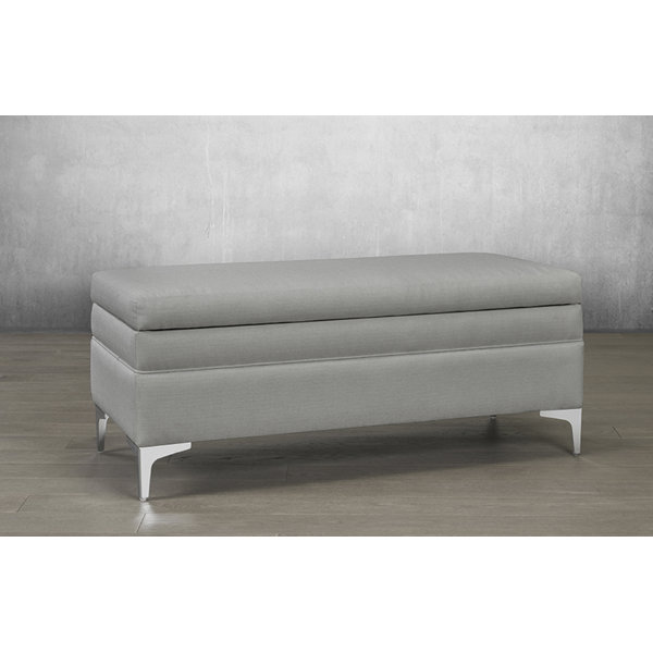 Leather Metal Ottoman Wayfair Ca