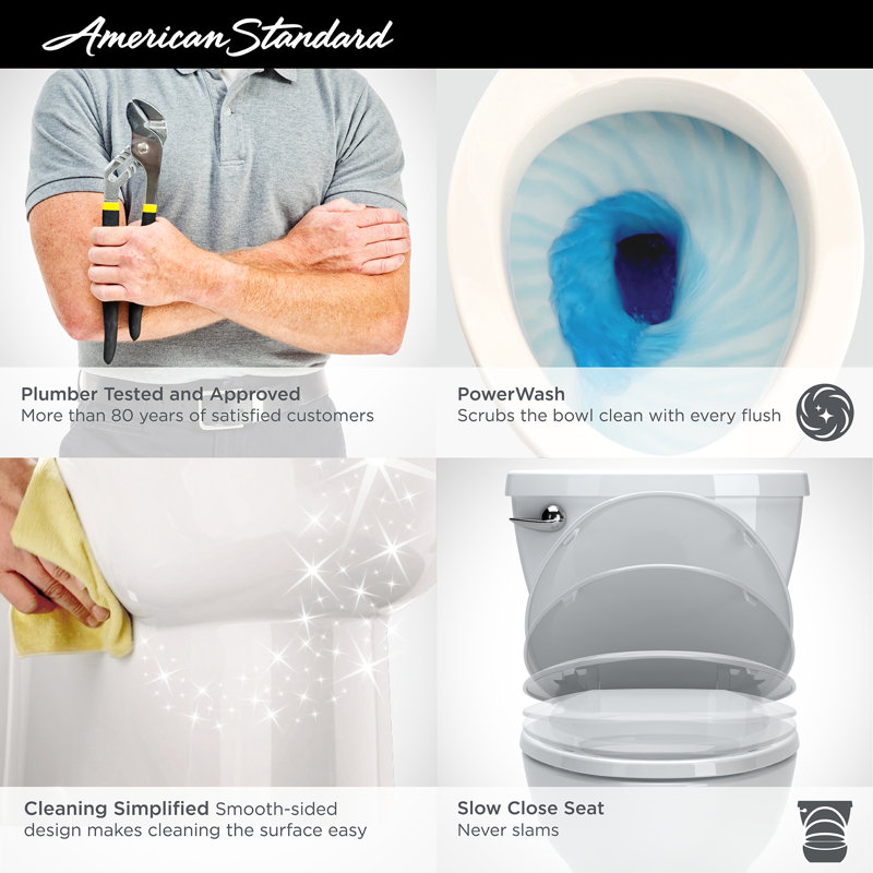 American Standard Cadet 1 28 Gpf Water Efficient Round Two Piece