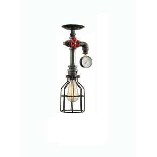 Steampunk 1-Light Foyer Pendant by