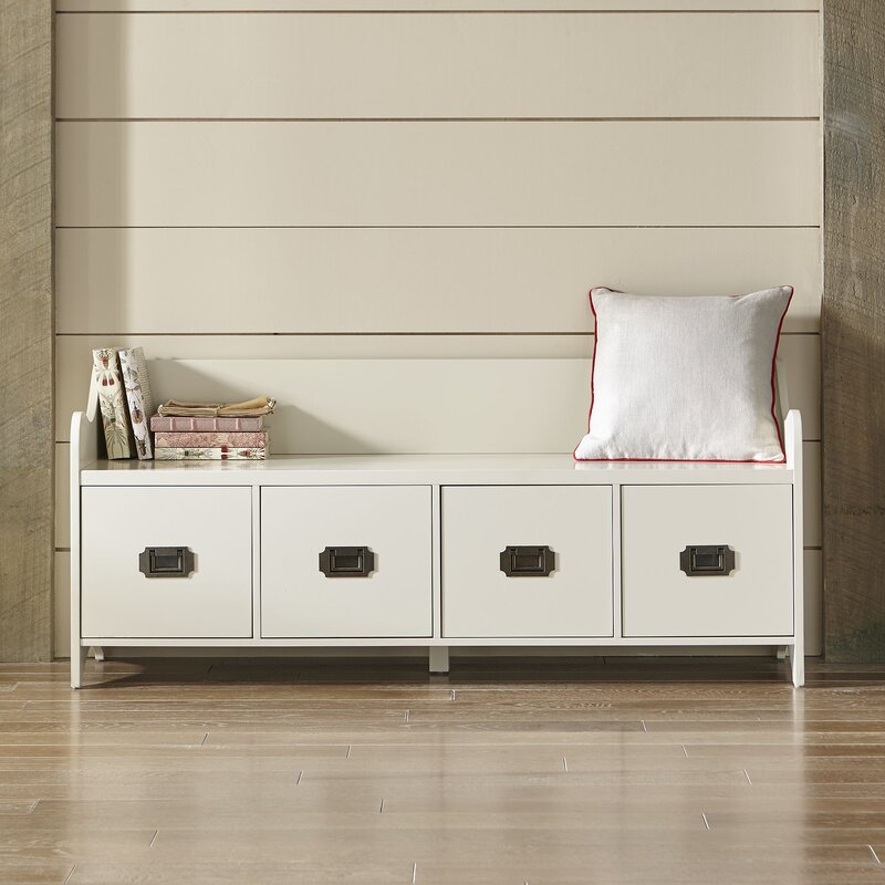 Birch Lane™ Edwards 4 Drawer Storage Bench & Reviews