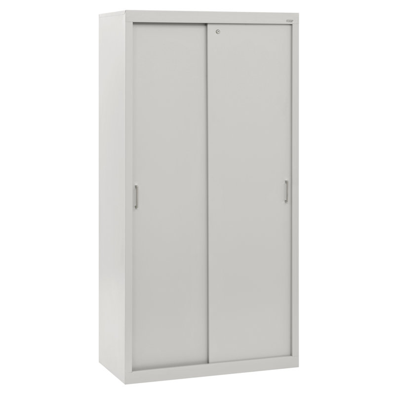 Sandusky Sliding 2 Door Storage Cabinet Reviews Wayfair Sandusky Sliding 2 Door Storage Cabinet