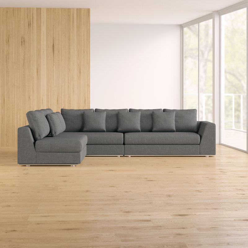 Wayfair Wade Logan Moore Living Reversible Modular Sectional Moore Living Reversible Modular Sectional
